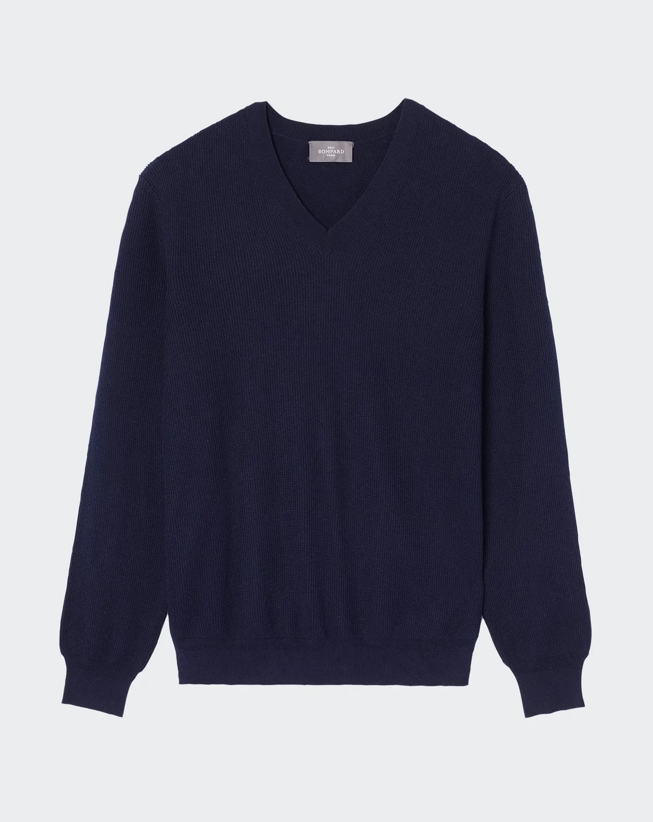 Textured V-neck pullover Eric Bompard
