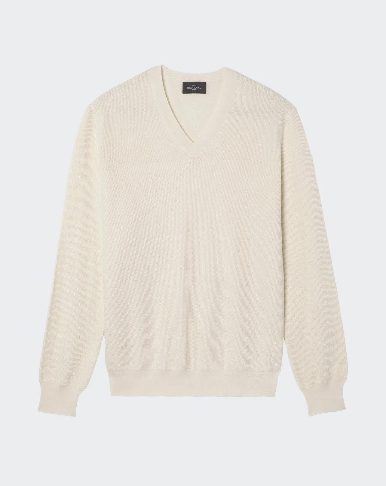 Textured V-neck pullover Eric Bompard