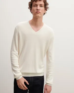 Textured V-neck pullover Eric Bompard