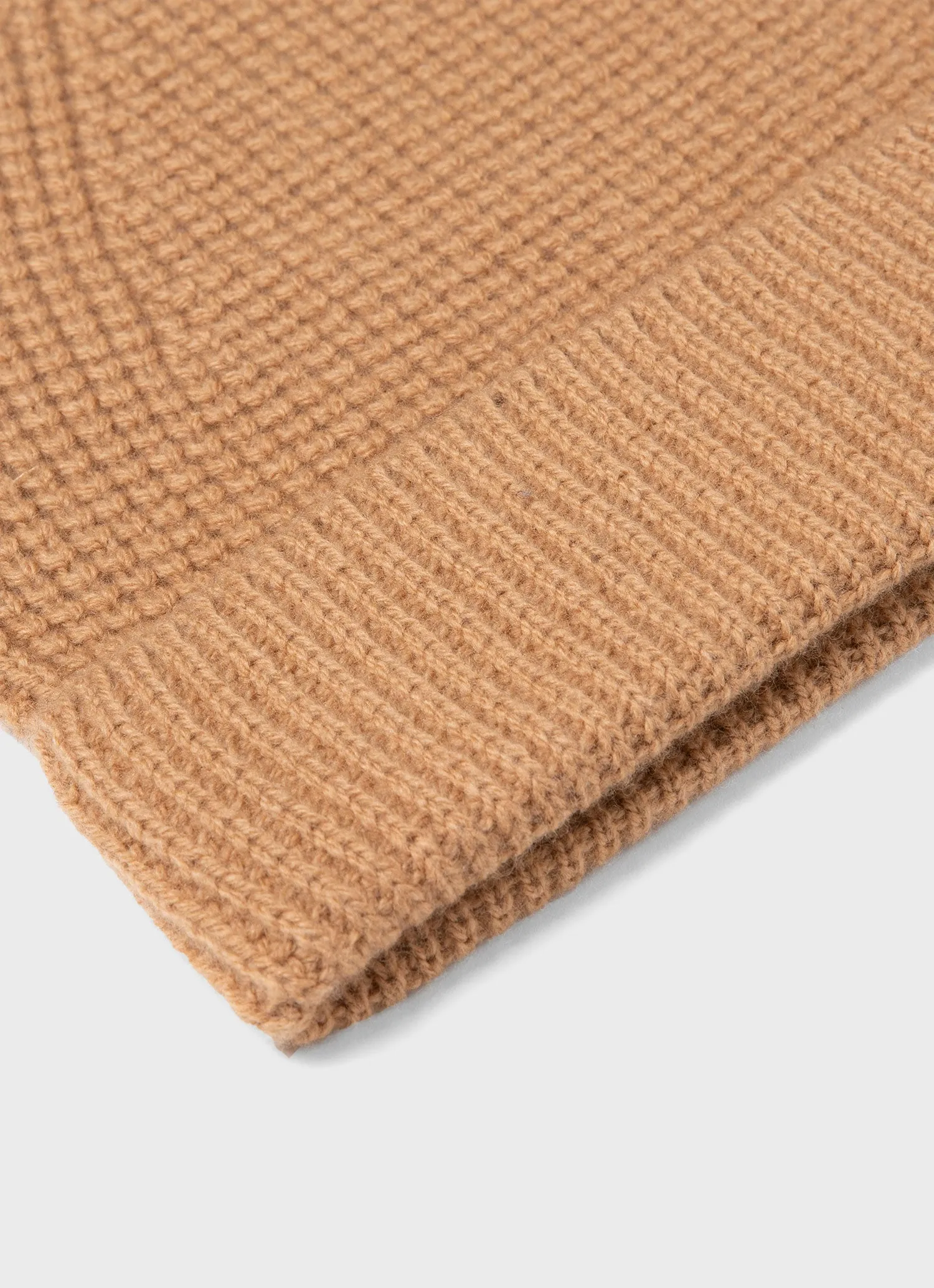 Textured Waffle Hat in Sandstone Sunspel