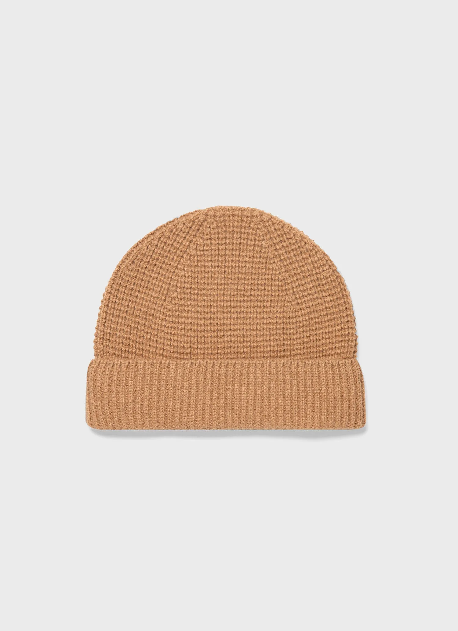 Textured Waffle Hat in Sandstone Sunspel