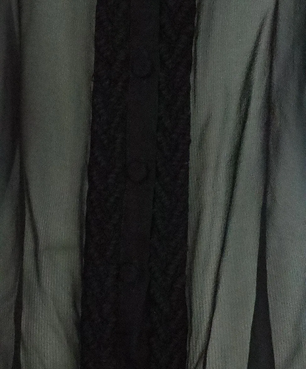 Thakoon Black Silk Sheer Blouse sz 4