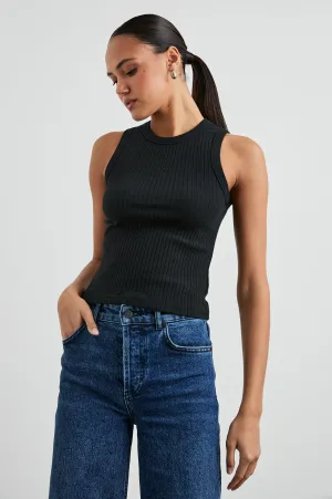 THE RACER TANK - TRUE BLACK Rails