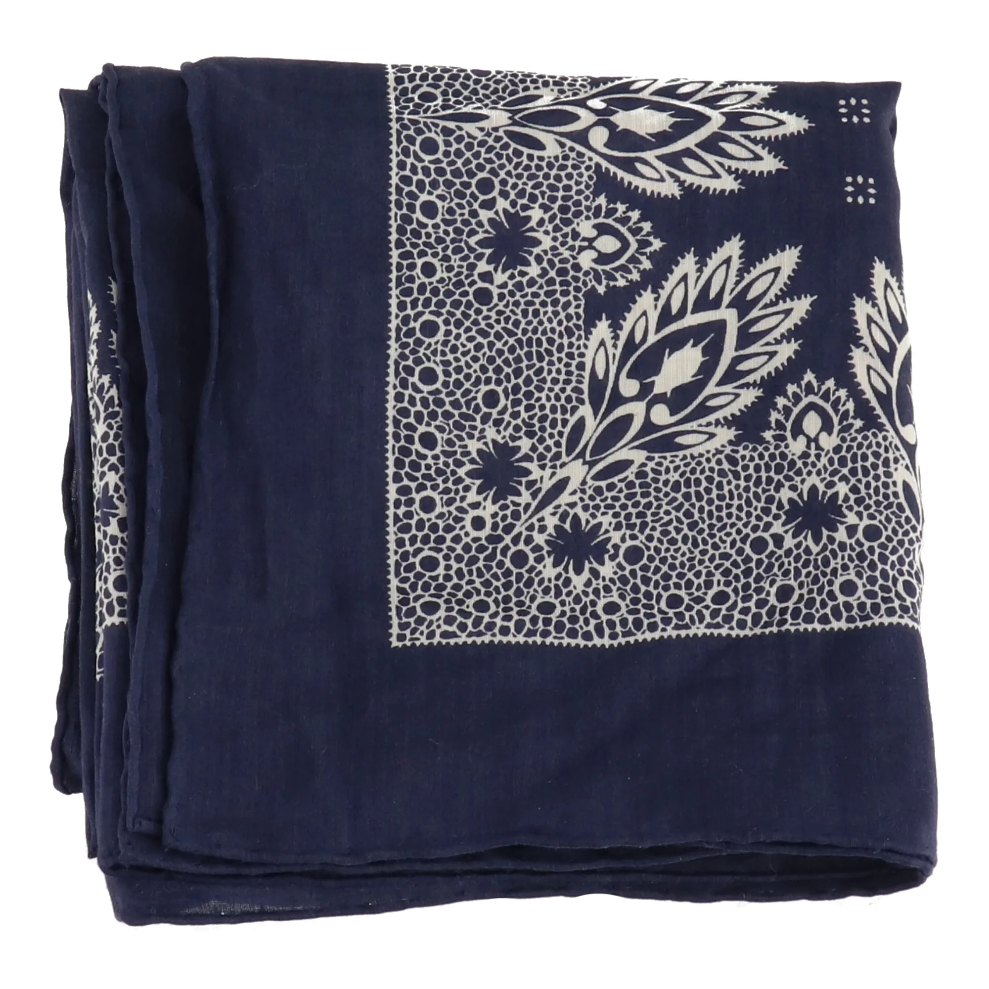 Tom Ford Mens Blue Pocket Square