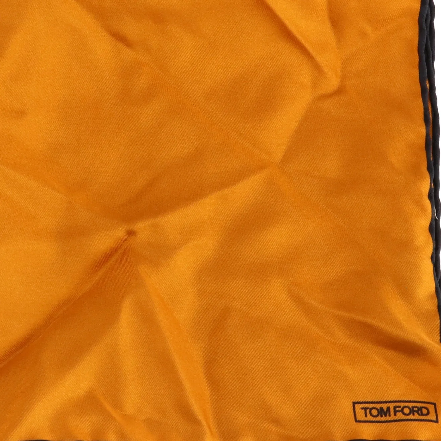 Tom Ford Mens Orange Pocket Square
