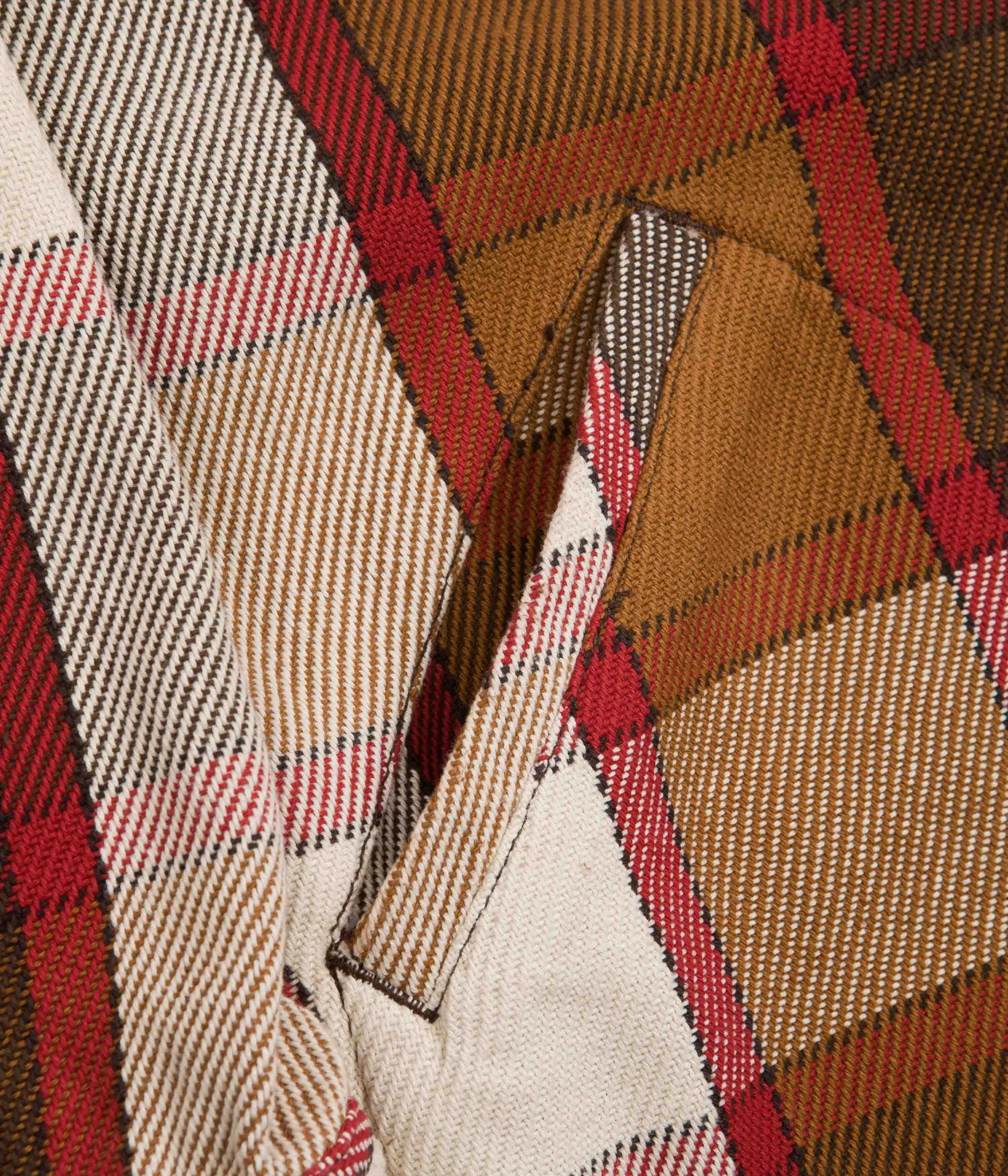Topo Designs Womens Mountain Shirt Jacket - Brown / Natural Plaid