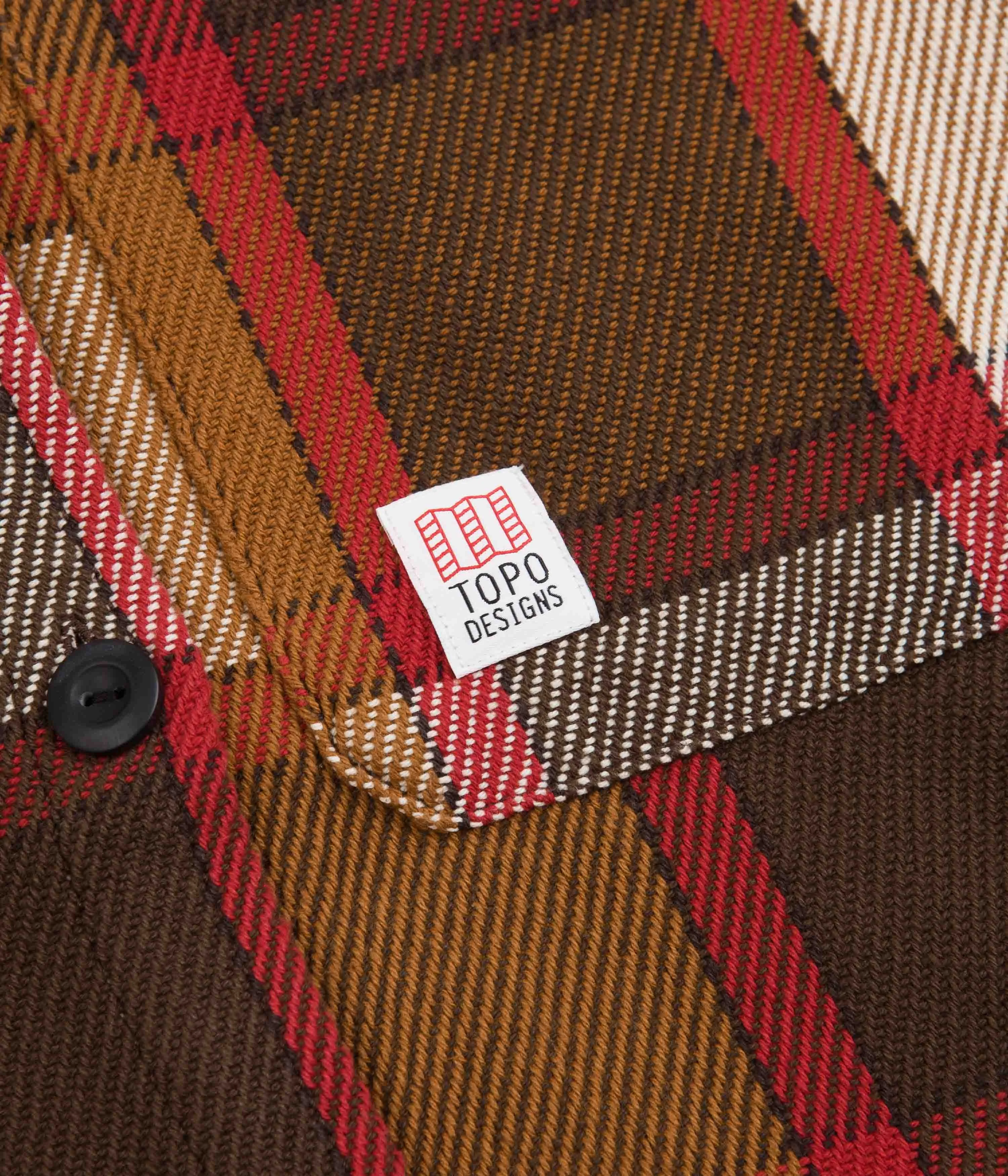 Topo Designs Womens Mountain Shirt Jacket - Brown / Natural Plaid