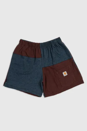 Unisex Rework Carhartt Patchwork Tee Shorts - M Frankie