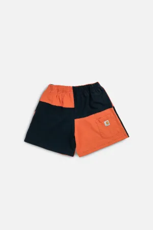 Unisex Rework Carhartt Patchwork Tee Shorts - M Frankie