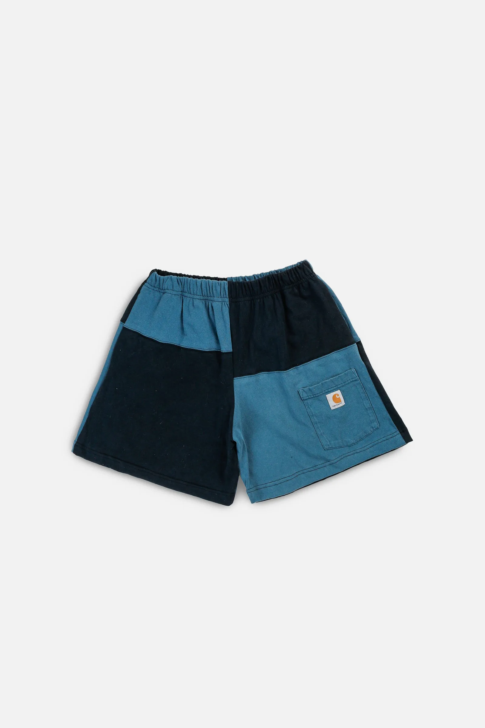 Unisex Rework Carhartt Patchwork Tee Shorts - M Frankie