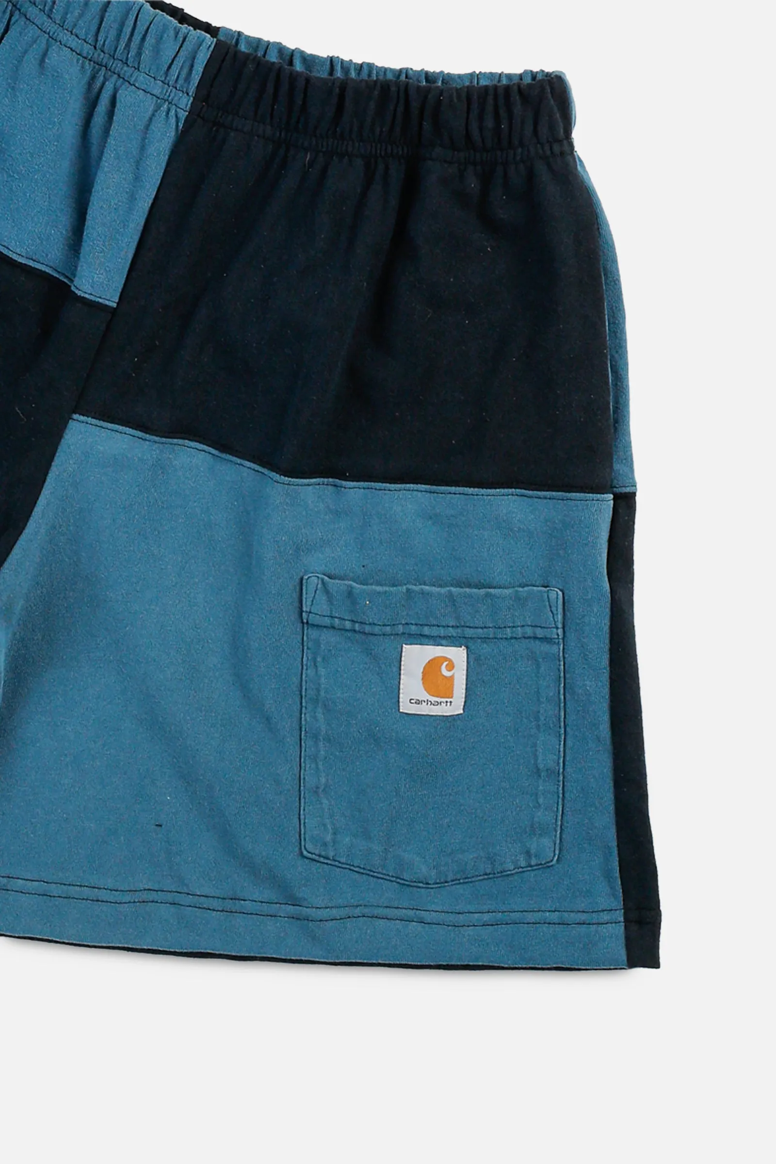 Unisex Rework Carhartt Patchwork Tee Shorts - M Frankie