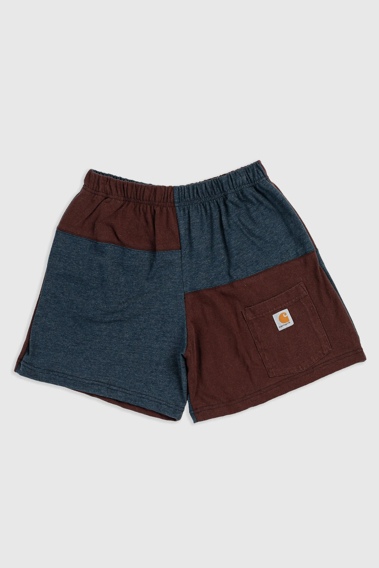 Unisex Rework Carhartt Patchwork Tee Shorts - M Frankie