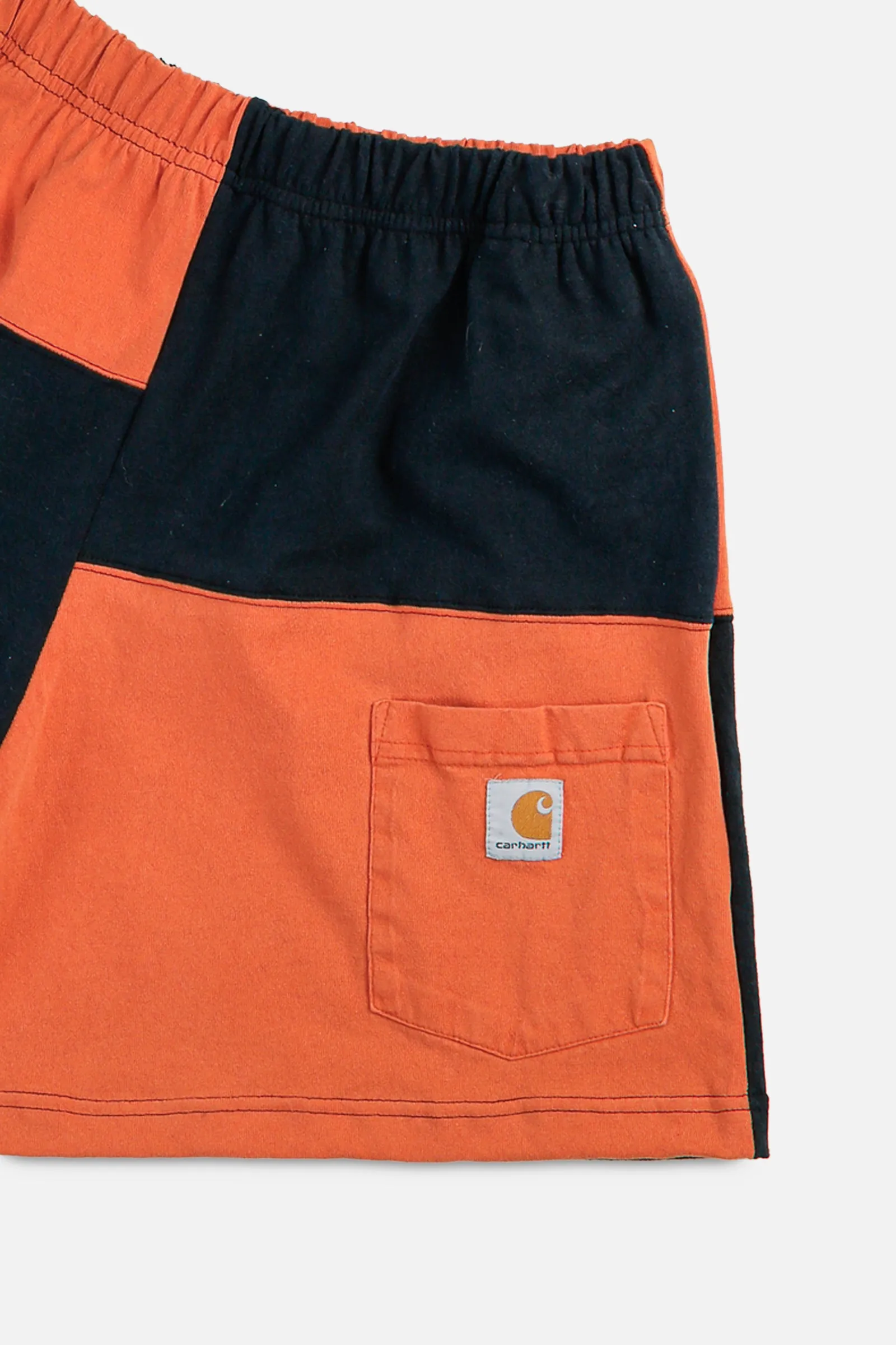 Unisex Rework Carhartt Patchwork Tee Shorts - M Frankie