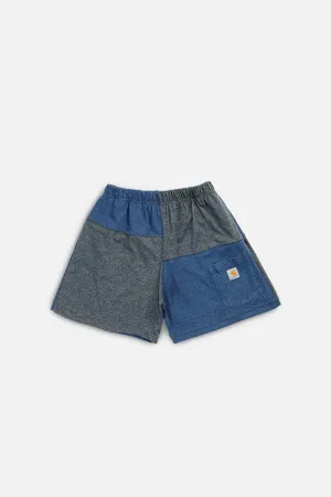 Unisex Rework Carhartt Patchwork Tee Shorts - M Frankie