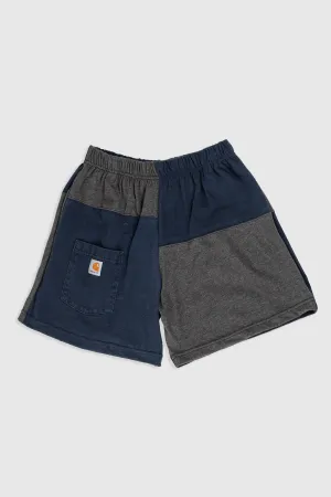 Unisex Rework Carhartt Patchwork Tee Shorts - S Frankie