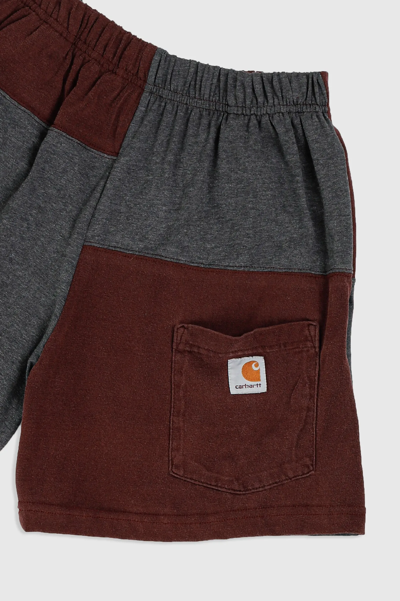 Unisex Rework Carhartt Patchwork Tee Shorts - XS Frankie
