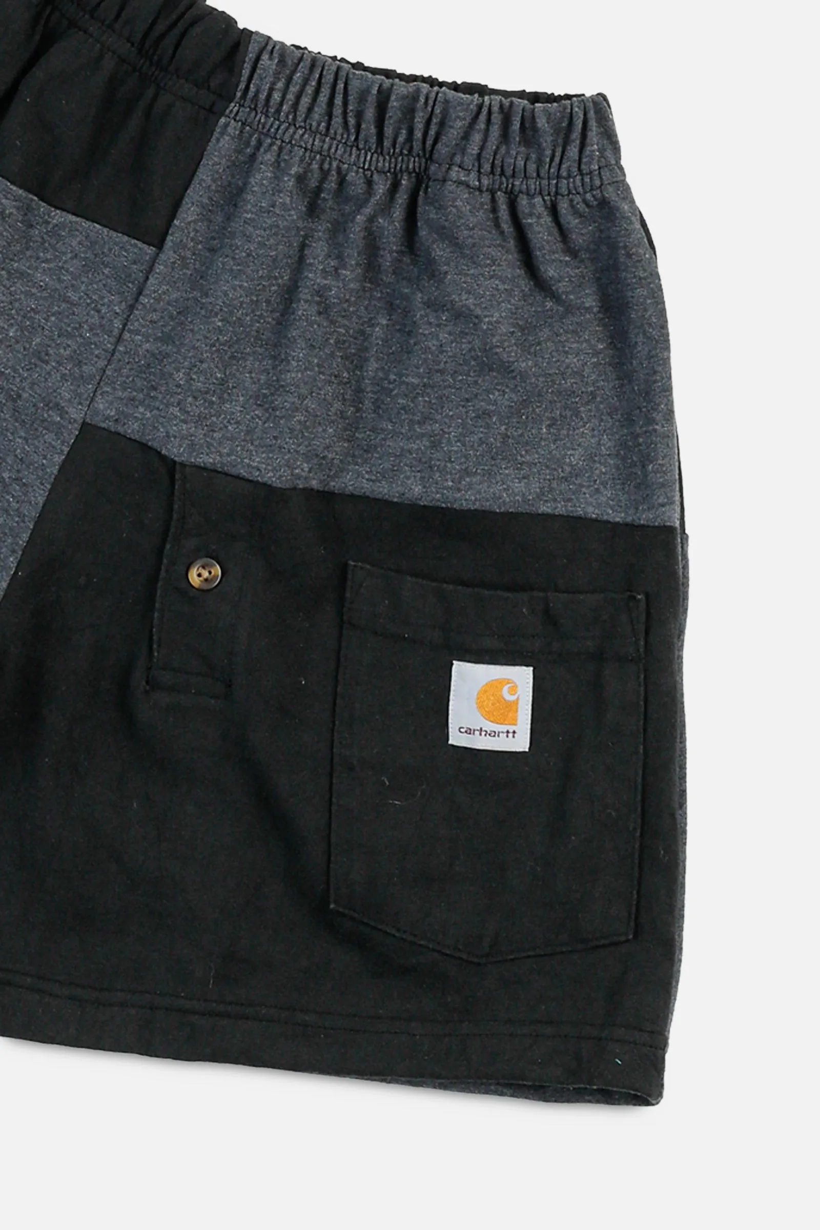 Unisex Rework Carhartt Patchwork Tee Shorts - XS Frankie