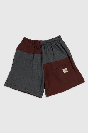 Unisex Rework Carhartt Patchwork Tee Shorts - XS Frankie