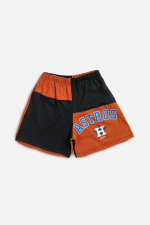 Unisex Rework Houston Astros MLB Patchwork Tee Shorts - M Frankie