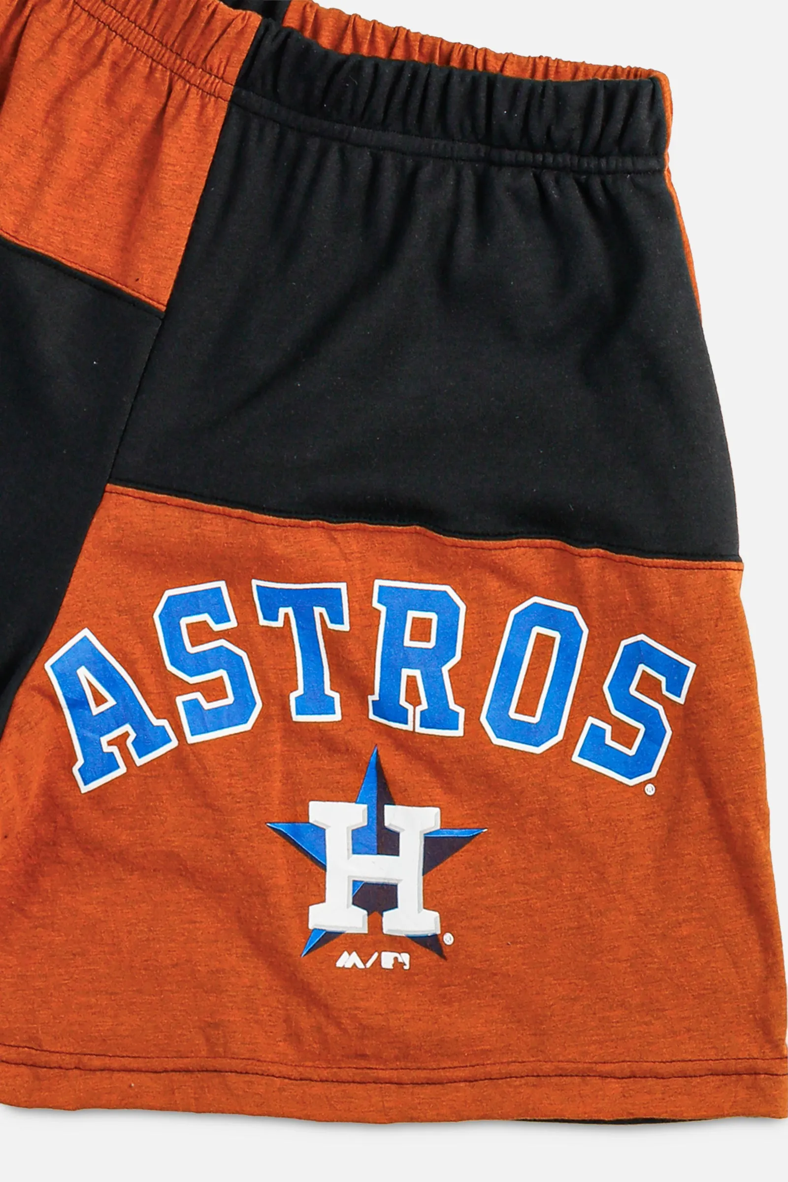 Unisex Rework Houston Astros MLB Patchwork Tee Shorts - M Frankie