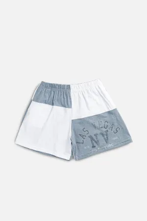Unisex Rework Las Vegas Patchwork Tee Shorts - L Frankie