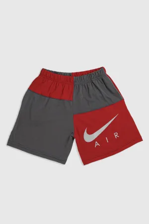Unisex Rework Nike Patchwork Tee Shorts - S Frankie