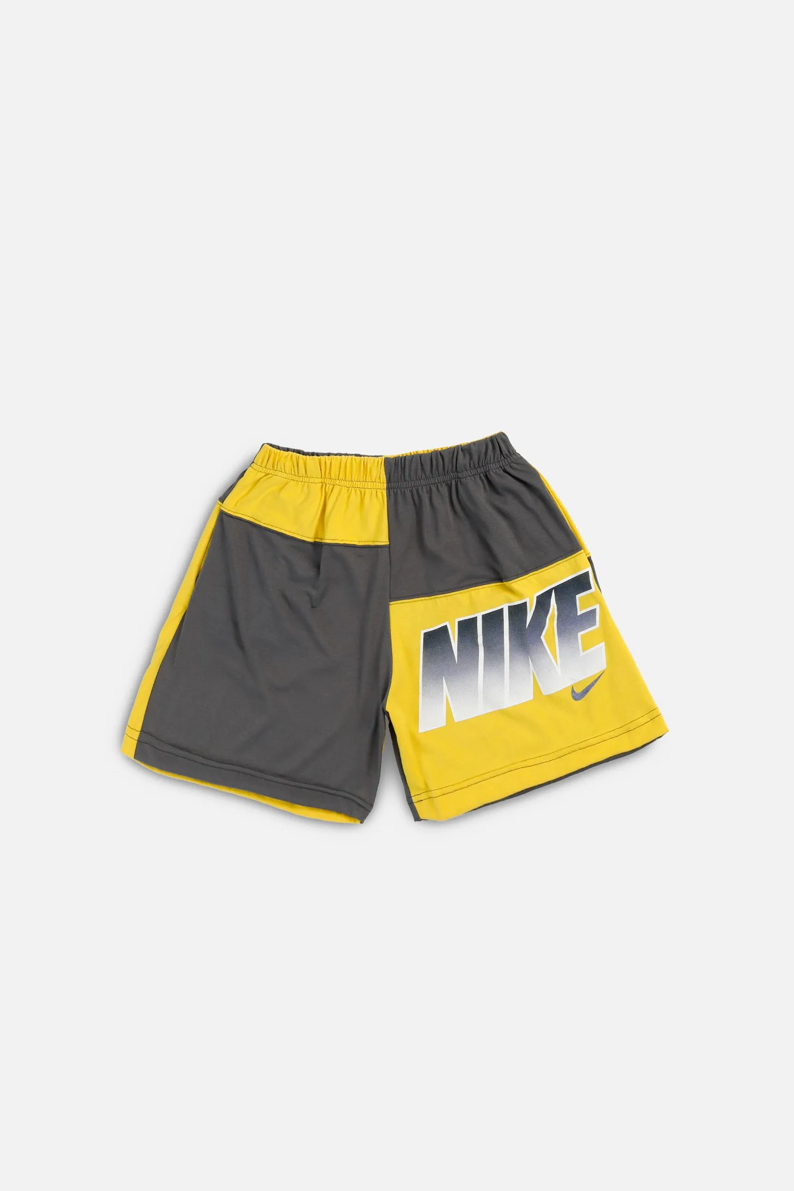 Unisex Rework Nike Patchwork Tee Shorts - XS Frankie