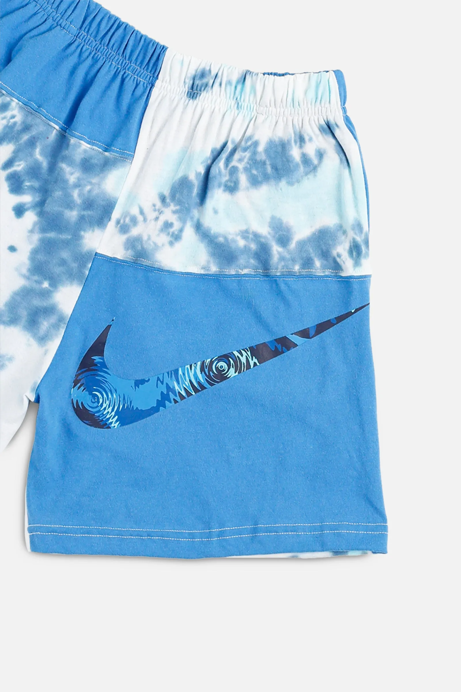 Unisex Rework Nike Patchwork Tee Shorts - XS Frankie