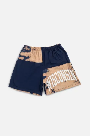 Unisex Rework Wisconsin Patchwork Tee Shorts - L Frankie