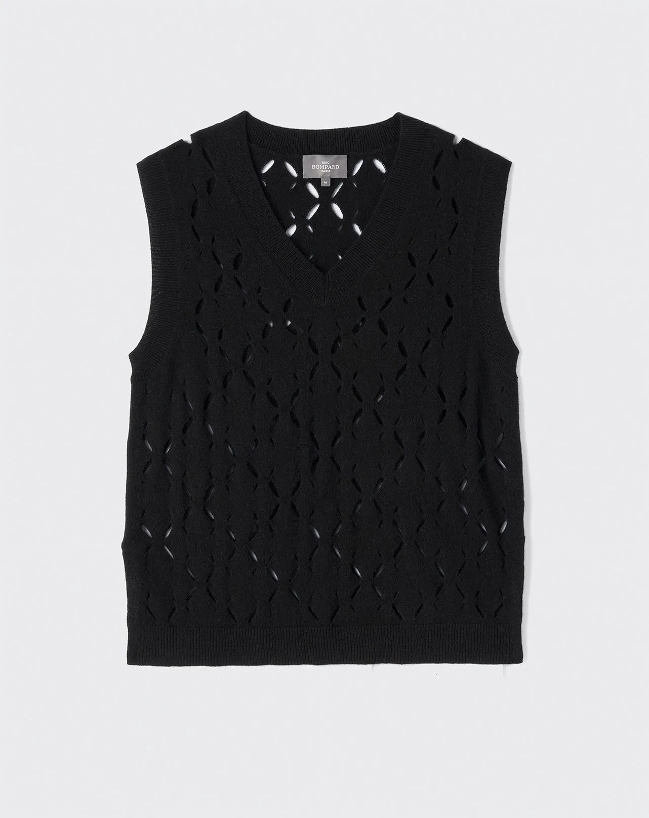  V-neck openwork jumper  Eric Bompard