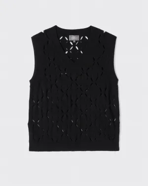  V-neck openwork jumper  Eric Bompard