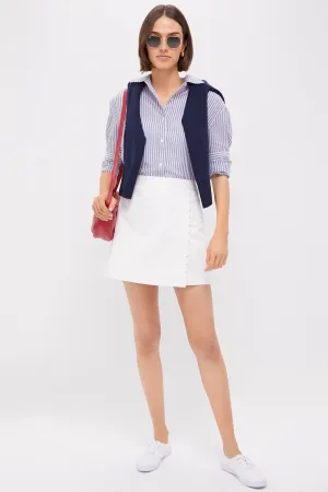 White Chino Billie Mini Skirt