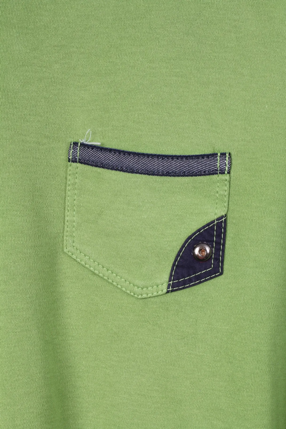Womens 50 2XL Polo Shirt Green Buttons Detailed 7/8 Sleeve Top Cotton