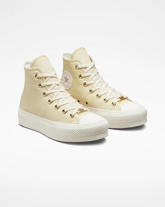 Womens Chunk Taylor Lift Elevated Gold Hi | Mums Potato Salad/Light Gold/Ergret