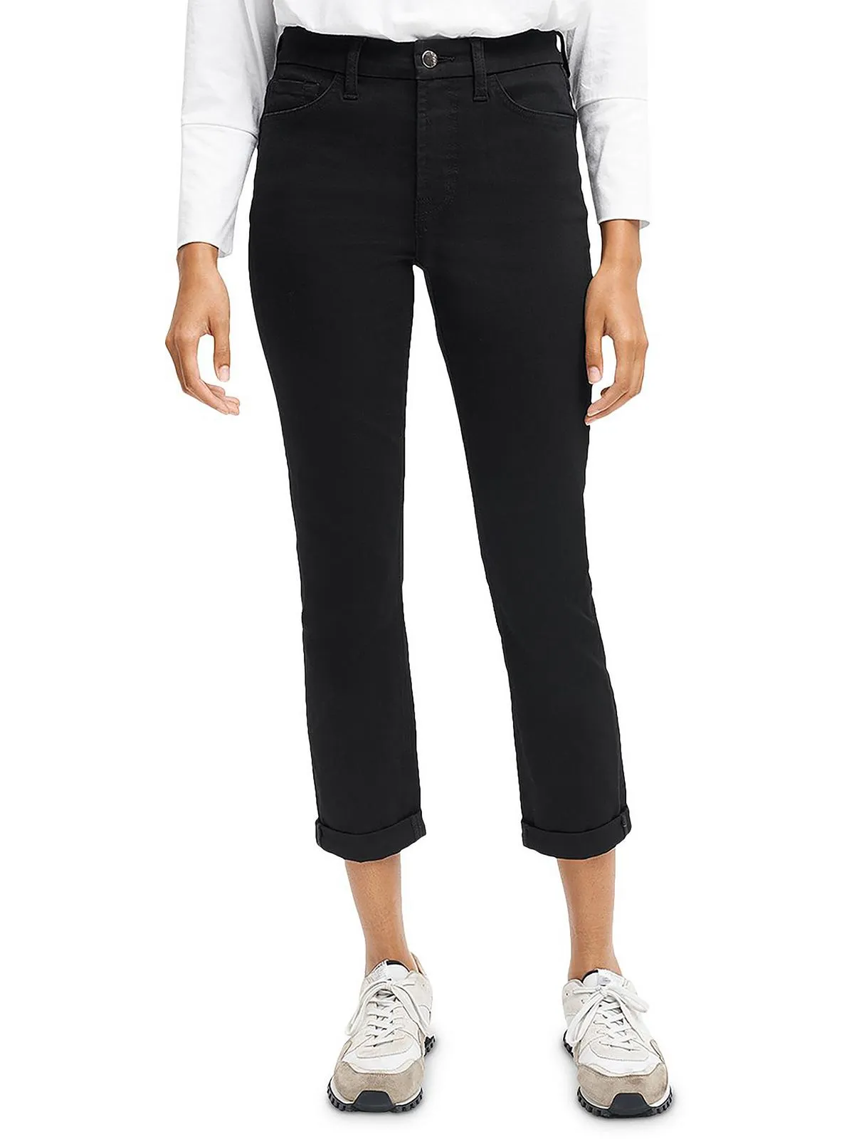 Womens High Rise Slim Fit Boyfriend Jeans