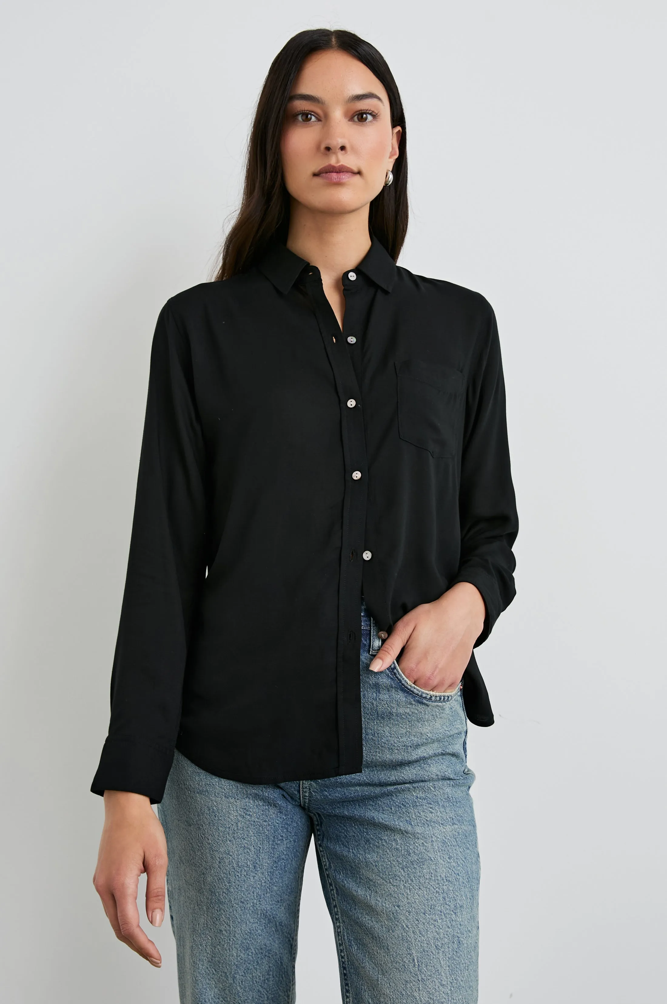 WREN SHIRT - BLACK Rails