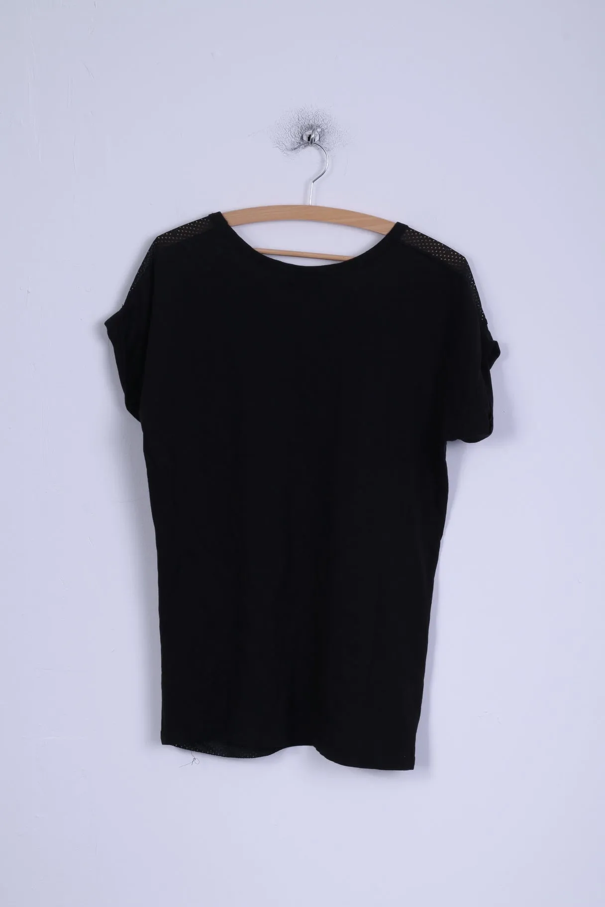Zion Rootswear Atmosphere Womens 10 M Shirt Black Bob Marley Mesh V Neck