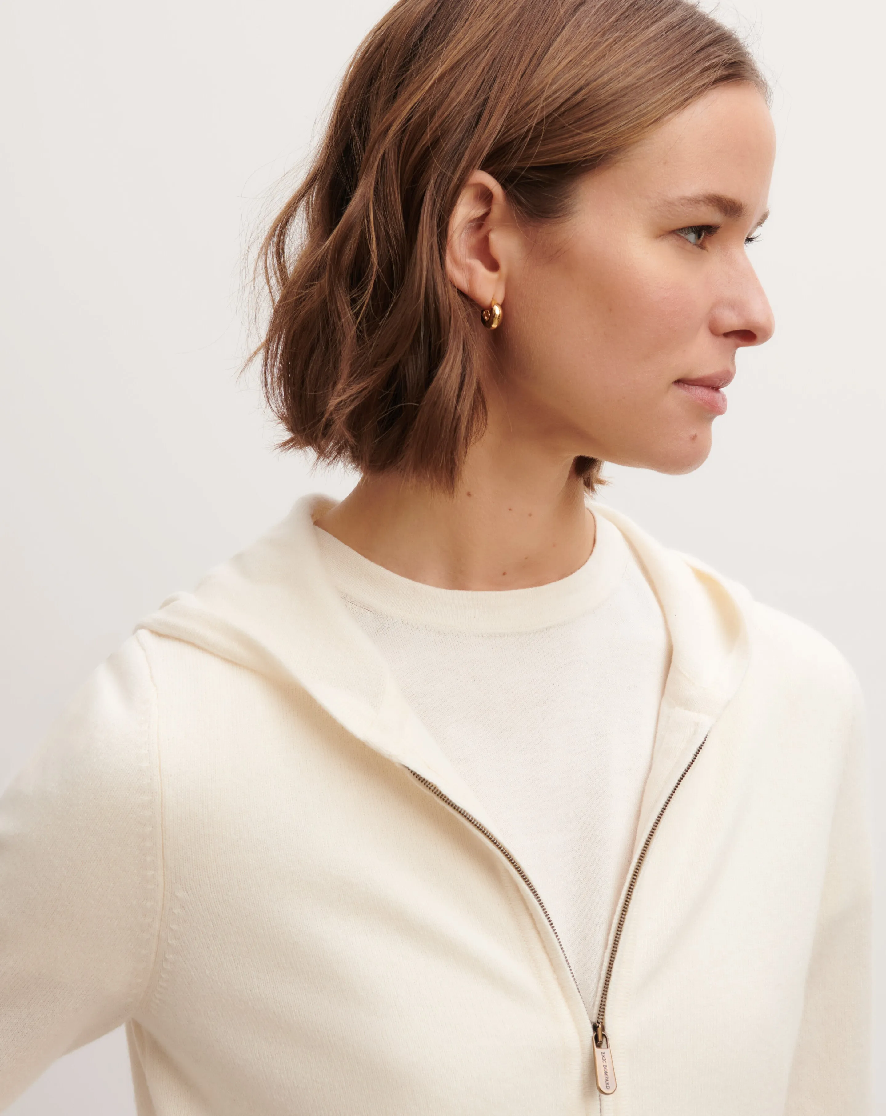 Zip-up hooded pullover Eric Bompard