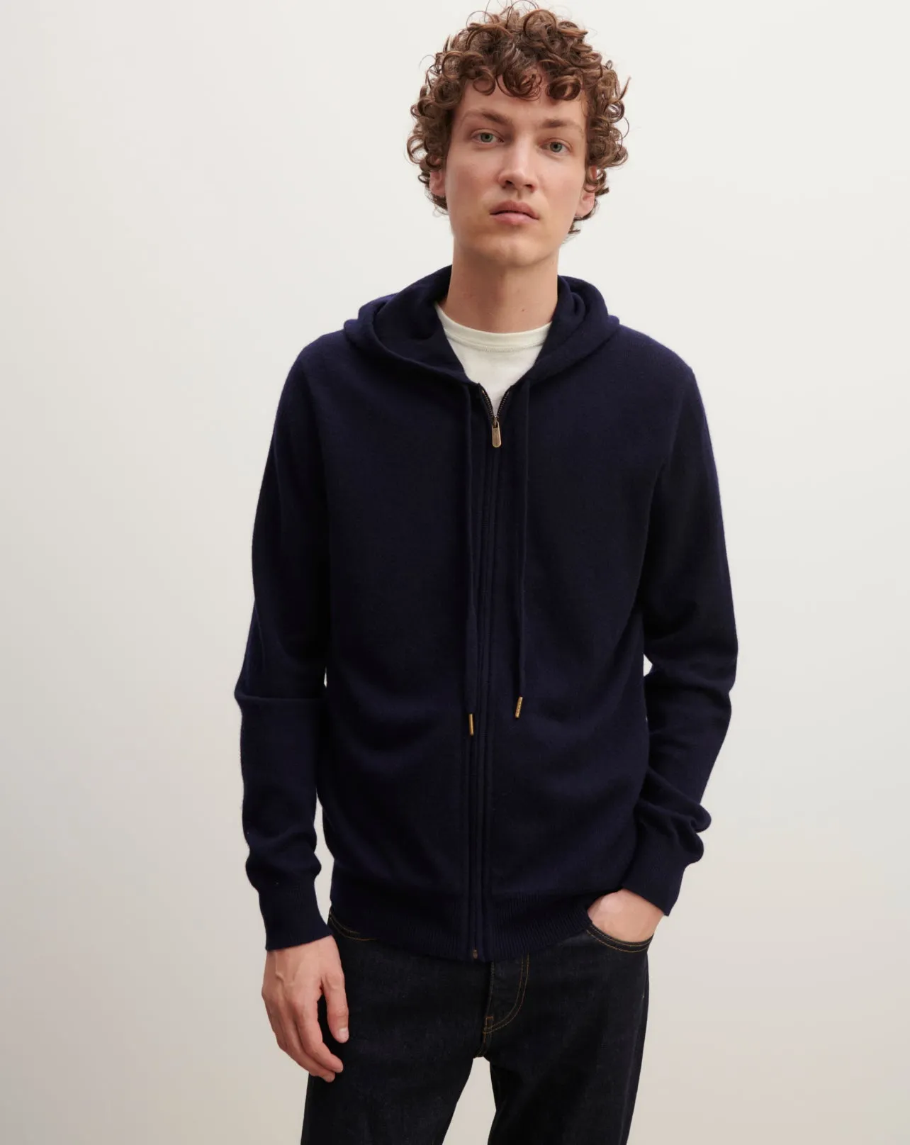 Zip-up hooded pullover Eric Bompard