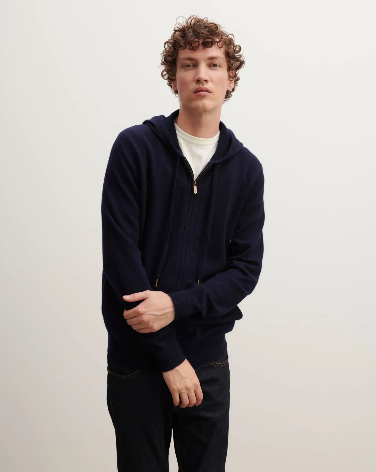 Zip-up hooded pullover Eric Bompard