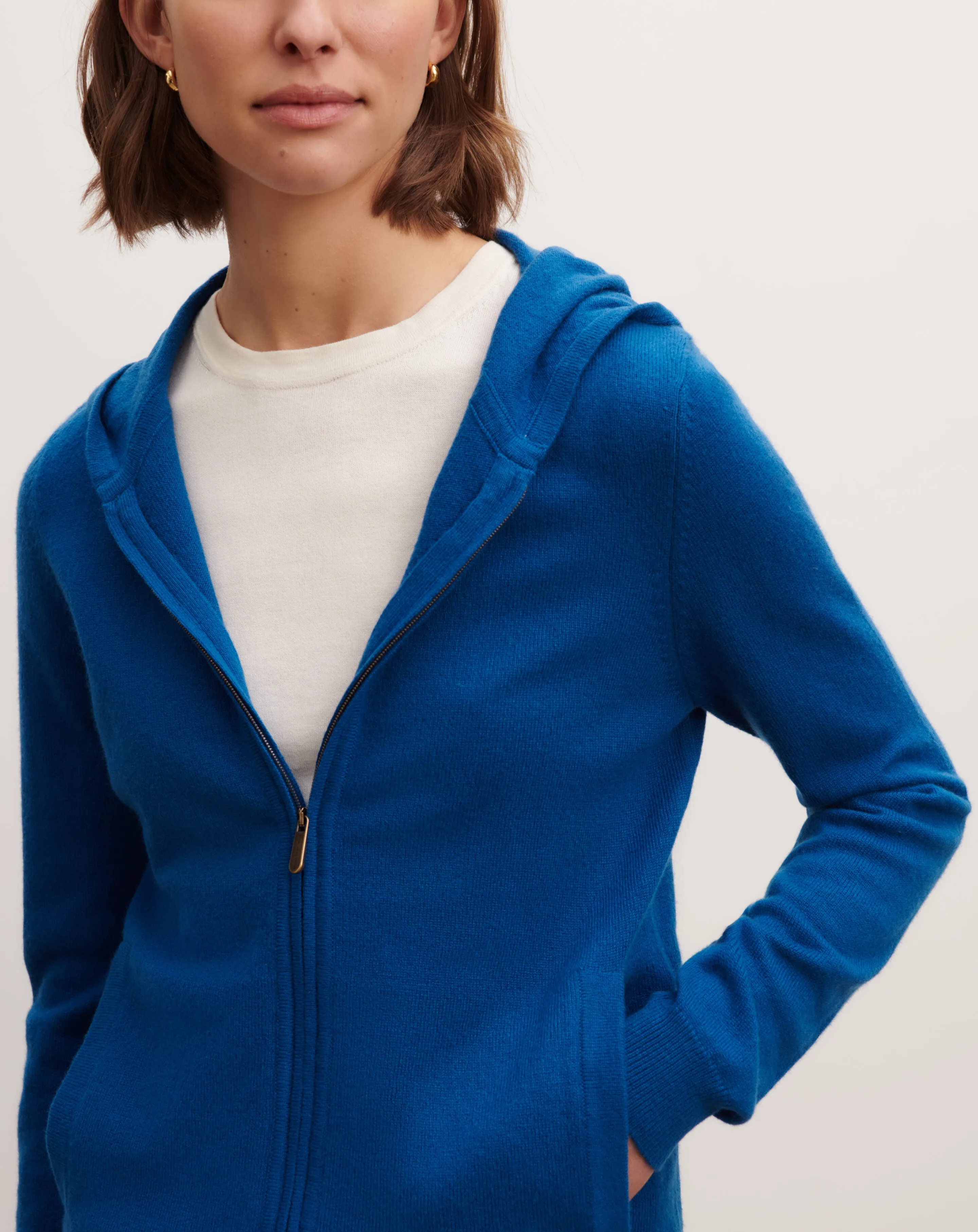 Zip-up hooded pullover Eric Bompard