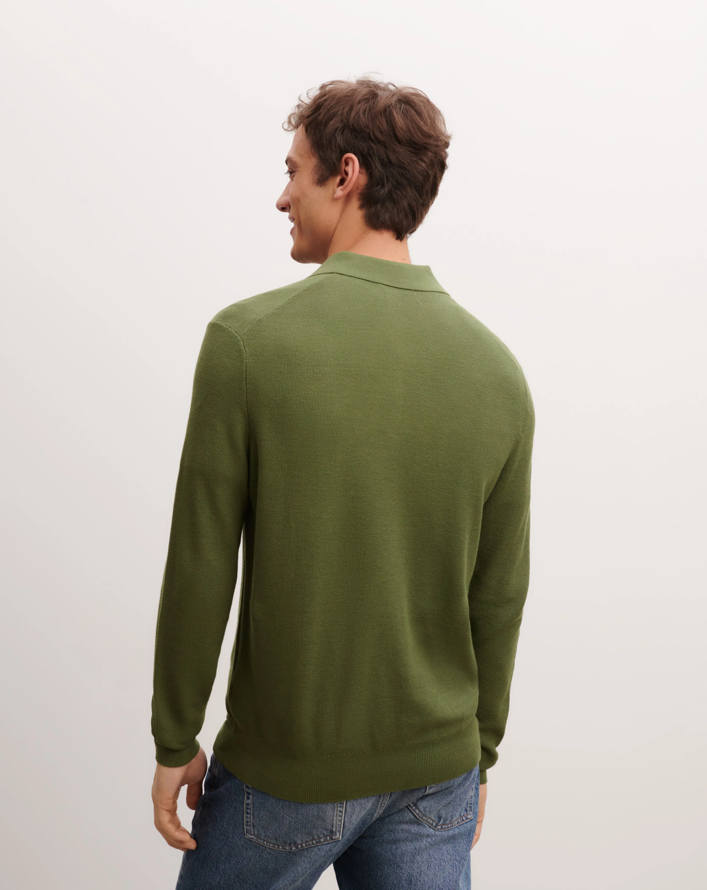 Zip-up piqué polo shirt Eric Bompard