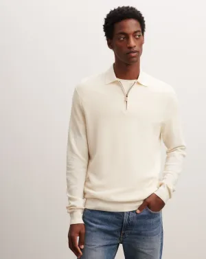 Zip-up piqué polo shirt Eric Bompard