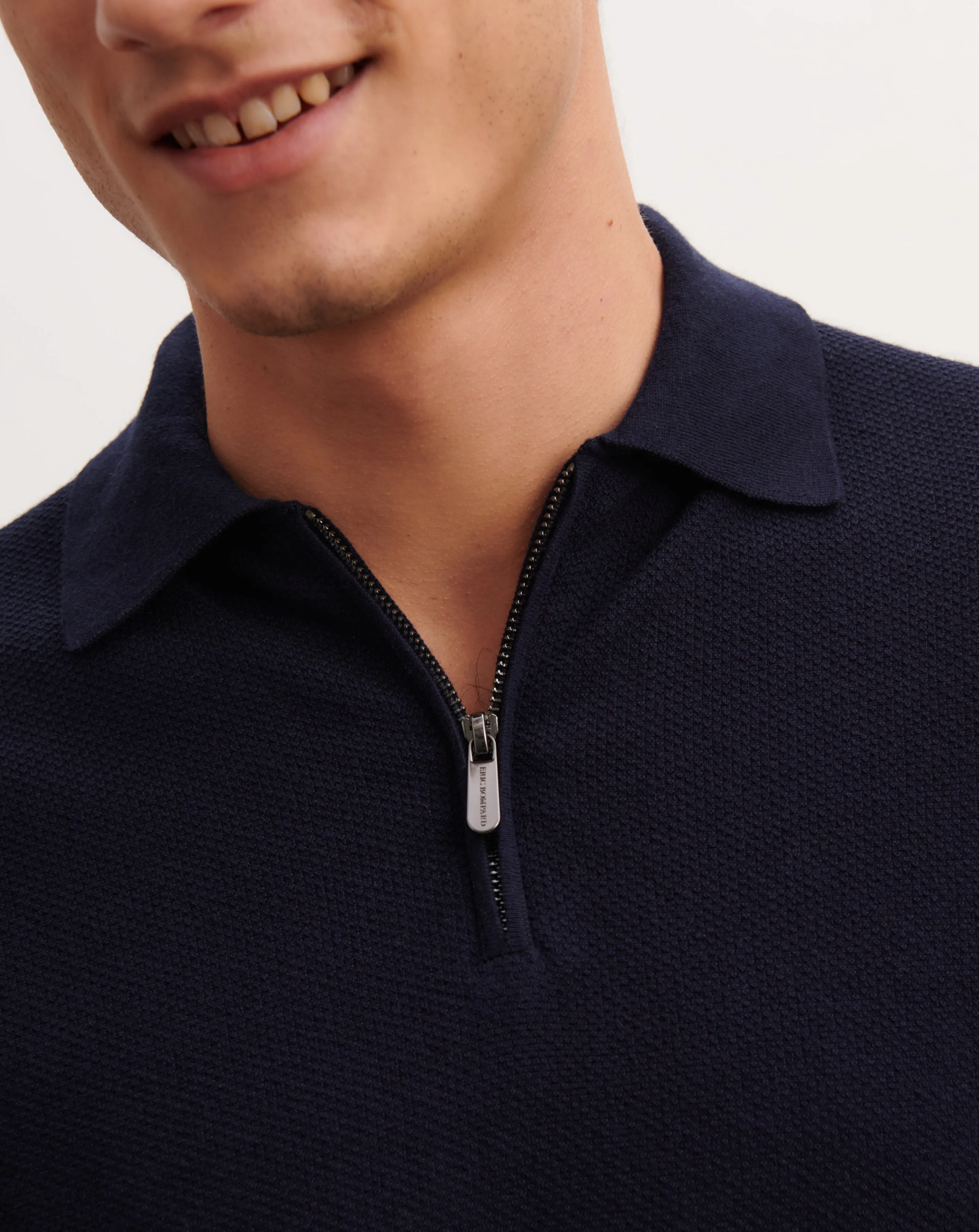 Zip-up polo jumper Eric Bompard