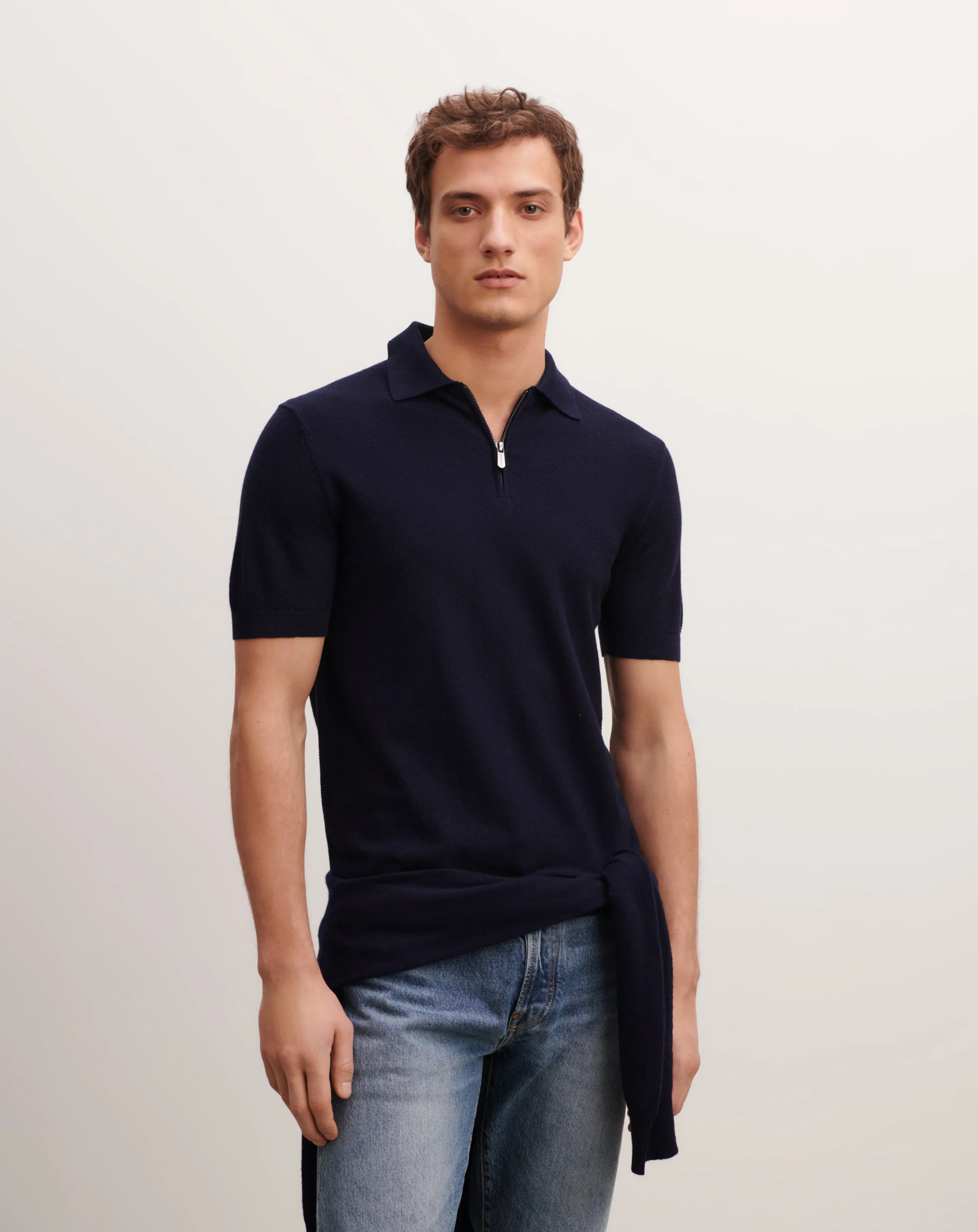 Zip-up polo jumper Eric Bompard